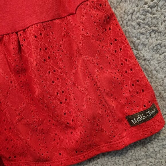 Matilda Jane Enchanted Garden Bellewood Knit and Eyelet Dress Sz M #33671D - Picture 3 of 7